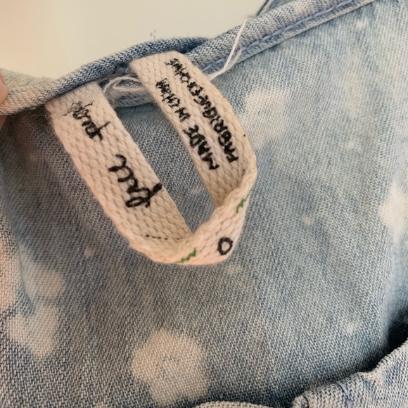 Free People Chambray Overalls - Picture 4 of 6